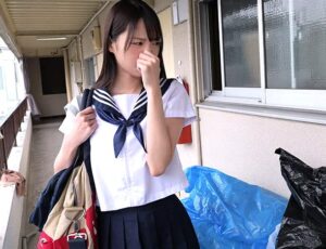 月野江すい｜ゴミ部屋×監禁孕ませ×ひよこ少女｜キモ中年男に強姦される制服JK。首輪を付けられ肉便器にされて種付けまでも