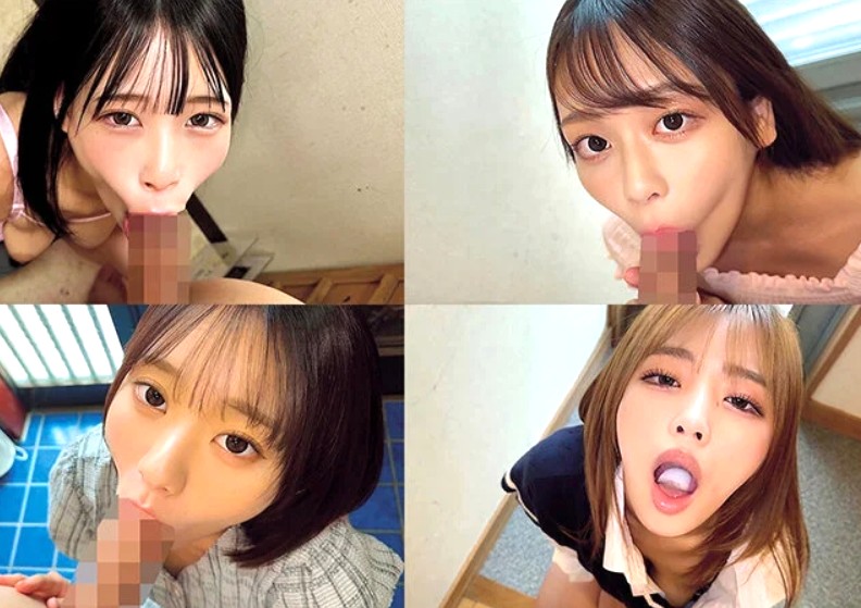 ノーハンドフェラ選手権×ドロリ精子ごっくん｜壮絶美女やGuuカワ娘が、勃起チンポをちゅぱちゅぱ、喉じゃくり濃厚フェラしちゃうぞ